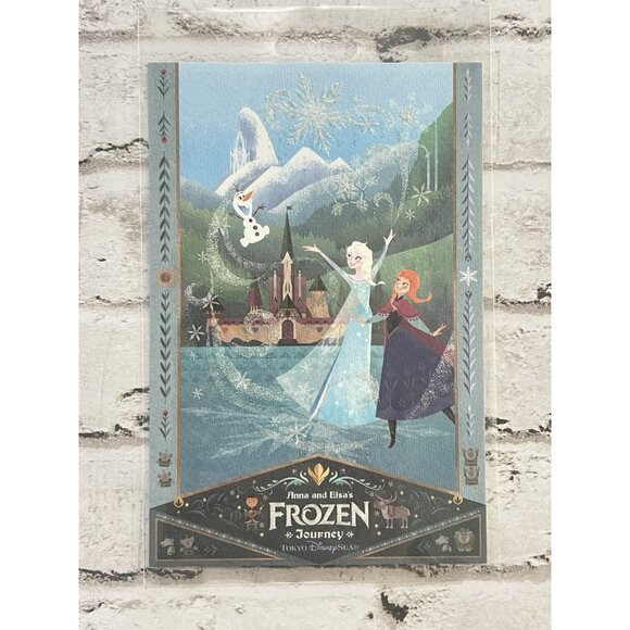 Tokyo Disney Resort 2024 TDS Fantasy Springs Frozen Postcard Anna Elsa New - Picture 1 of 2